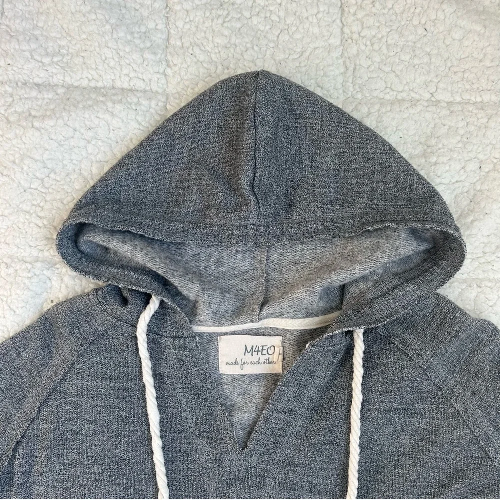 M4EO Gray Relaxed Comfy Hoodie - Picture 4 of 12